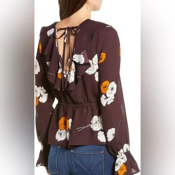 NWT Cupcakes and Cashmere Floral Bouse - Picture 3 of 12